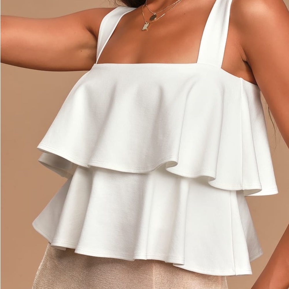 Lulus Just For Frills Top - Size Large